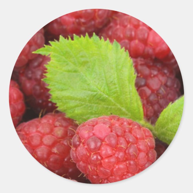 Sticker Rond Framboise (Devant)