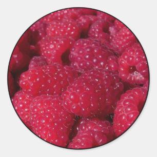 Sticker Rond Framboise
