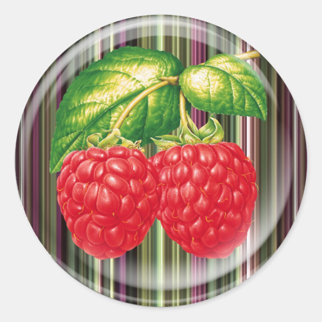 Sticker Rond Framboise (Devant)