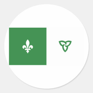 Sticker Rond Franco Ontarian, Canada