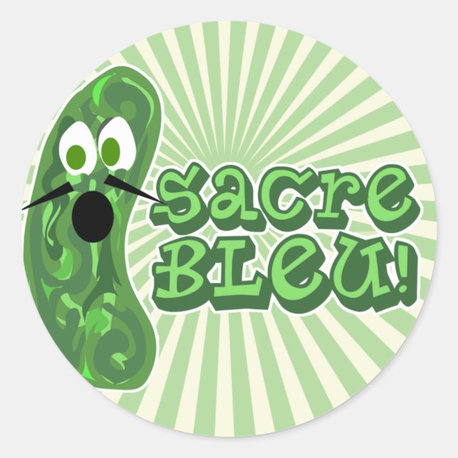 Sticker Rond Francois le Concombre Bold (Devant)