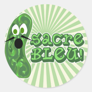 Sticker Rond Francois le Concombre Bold