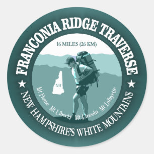 Sticker Rond Franconia Ridge Traverse