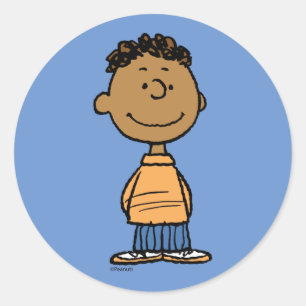 Sticker Rond Franklin Smiling