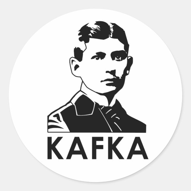 Sticker Rond Franz Kafka (Devant)