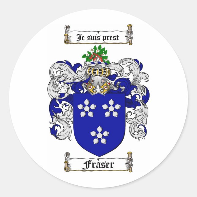 STICKER ROND FRASER FAMILLE CREST - FRASER BRAS (Devant)