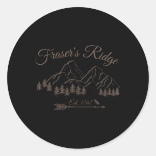 Sticker Rond Fraser'S Ridge North Carolina Est1767
