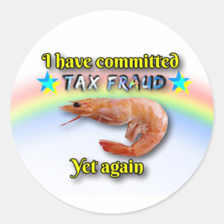 Sticker Rond Fraude fiscale