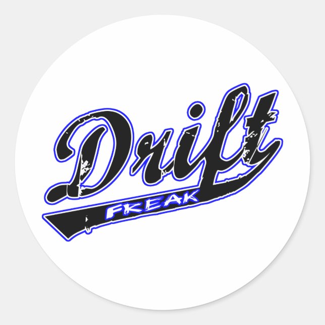 Sticker Rond Freak de dérive (Devant)