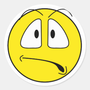 Sticker Rond Freaked visage