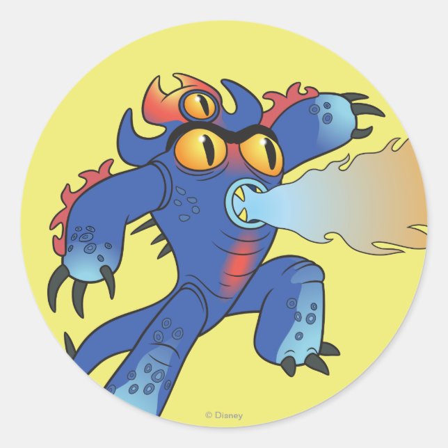 Sticker Rond Fred Flamethrowers (Devant)