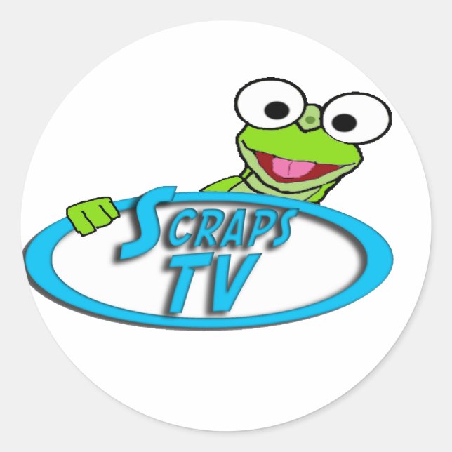 Sticker Rond Freddy ScrapsTVlogo (Devant)