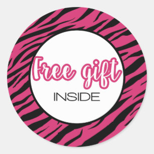Sticker Rond Free gift inside- Marketing-Small business-Consult