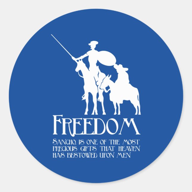 Sticker Rond Freedom, Sancho (Devant)