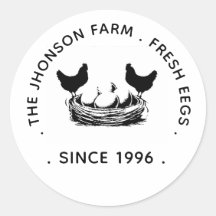 Fresh Eggs Your Name Chicken Hens Egg Stamp