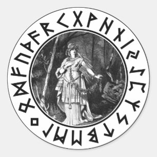 Sticker Rond Freya Shield