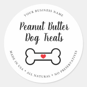 Sticker Rond Friandise naturelle pour chien gourmet