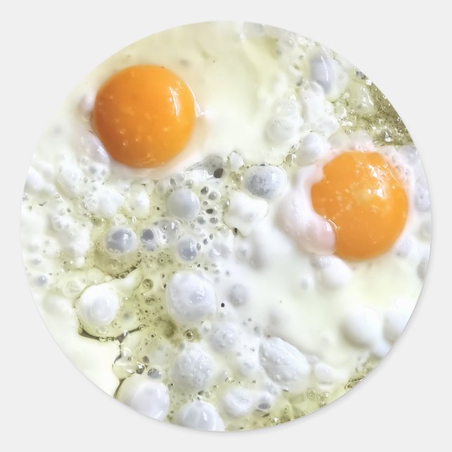 Sticker Rond Fried eggs (Devant)