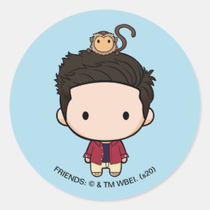 Sticker Rond FRIENDS™  Ross Chibi