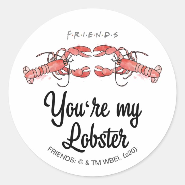 Sticker Rond FRIENDS™| Vous êtes ma citation d'aquarelle de hom (Devant)
