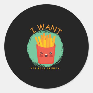 Sticker Rond Fries françaises