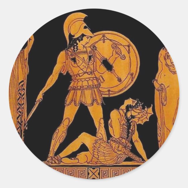 Sticker Rond Frieze - Greece (Devant)