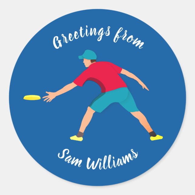 Sticker Rond Frisbee ultime (Devant)