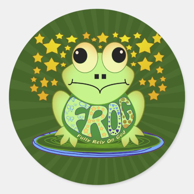 STICKER ROND FROG (Devant)