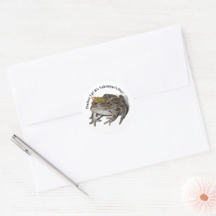 Sticker Rond Frog Prince Valentine
