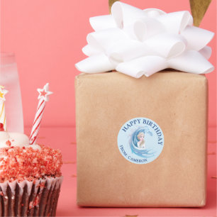 Sticker Rond Froid 2 : Elsa & The Nokk   Joyeux anniversaire