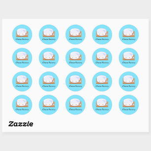 Sticker Rond Fromage blanc mexicain Queso Fresco