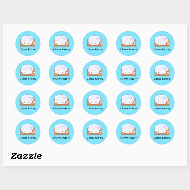 Sticker Rond Fromage blanc mexicain Queso Fresco (Feuille)