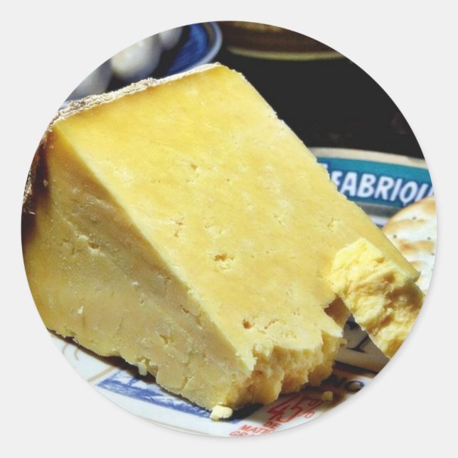 Sticker Rond Fromage Cheshire (Devant)