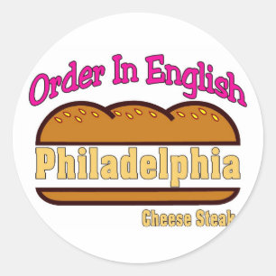 Sticker Rond Fromage Philly - Commande En Anglais