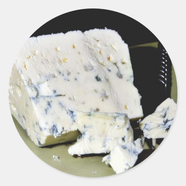 Sticker Rond Fromages bleus danois (Devant)
