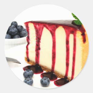 Sticker Rond Fromages Et Blueberges