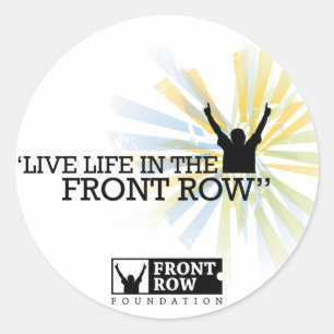 Sticker Rond Front Row Foundation : Sunburst