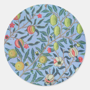 Sticker Rond Fruit ou grenade Vintage William Morris