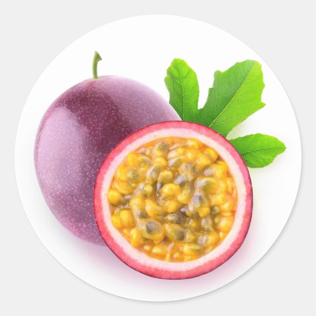 Sticker Rond Fruit passion (Devant)