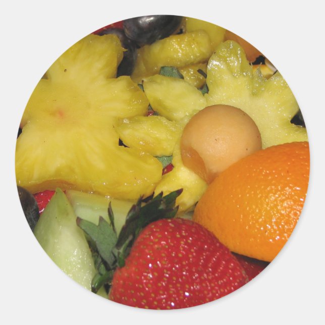 Sticker Rond Fruit vif (Devant)