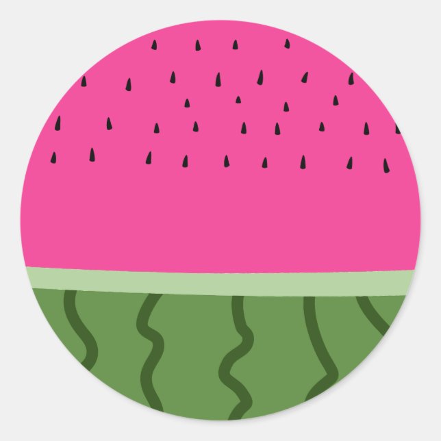 Sticker Rond Fruit Watermelon (Devant)