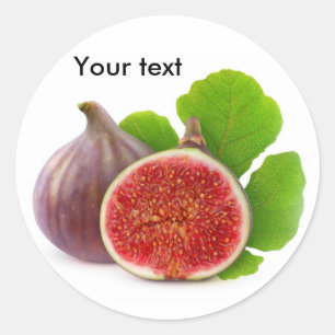 Sticker Rond Fruits frais de figue