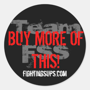 Sticker Rond FSS achetez plus d'autocollant de rappel
