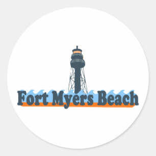 Sticker Rond Ft. Myers.