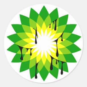 Sticker Rond Fuite pétrolière BP