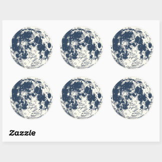 Sticker Rond Full Moon