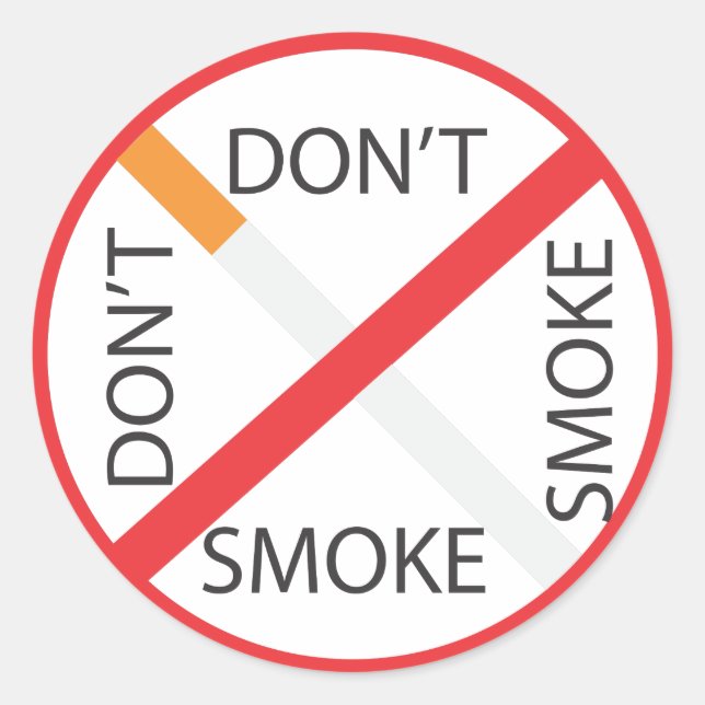 Sticker Rond FUMER.ai (Devant)