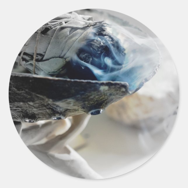 Sticker Rond Fumer l'âge Fumer Metaphysical Esoteric Party (Devant)