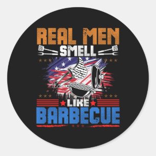 Sticker Rond Fumer Viande Griller Barbecue Viande Fumer