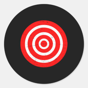 Sticker Rond Fun Bullseye cible Bulls Prank oeil Prank Gift-tir